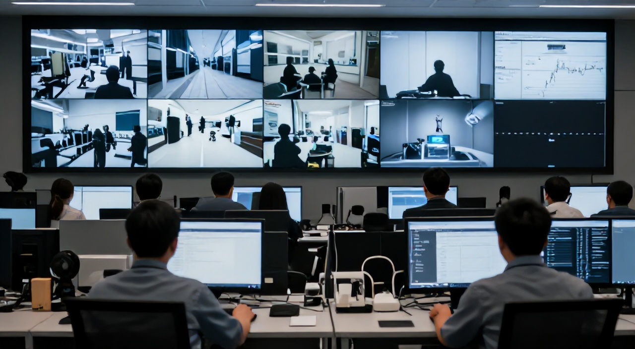 Centro de operaciones y monitoreo industrial